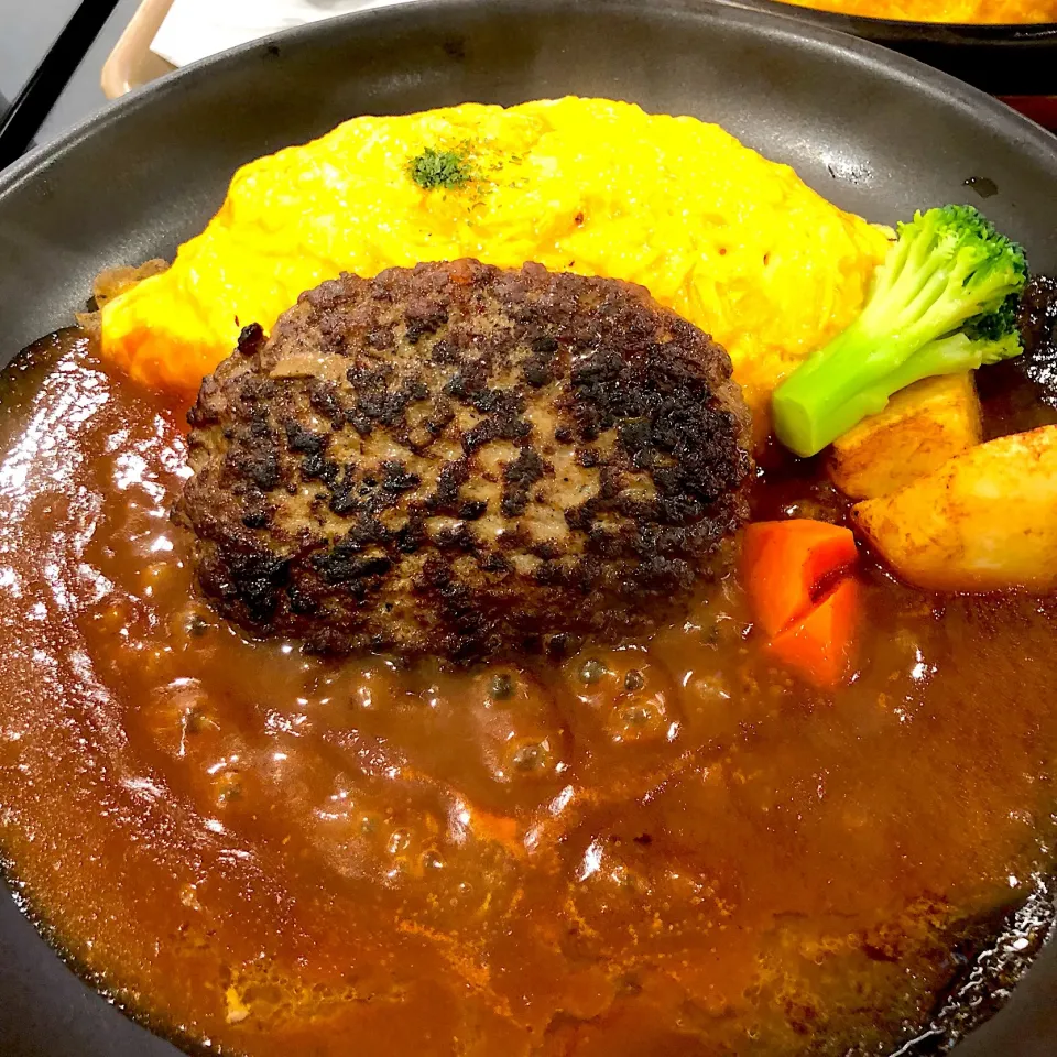 Snapdishの料理写真:#ハンバーグ#オムライス#デミグラスソース|akiさん