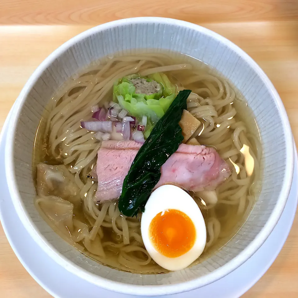 ガチ麺道場さんで、鶏と魚の塩そば♡|いく❤️さん