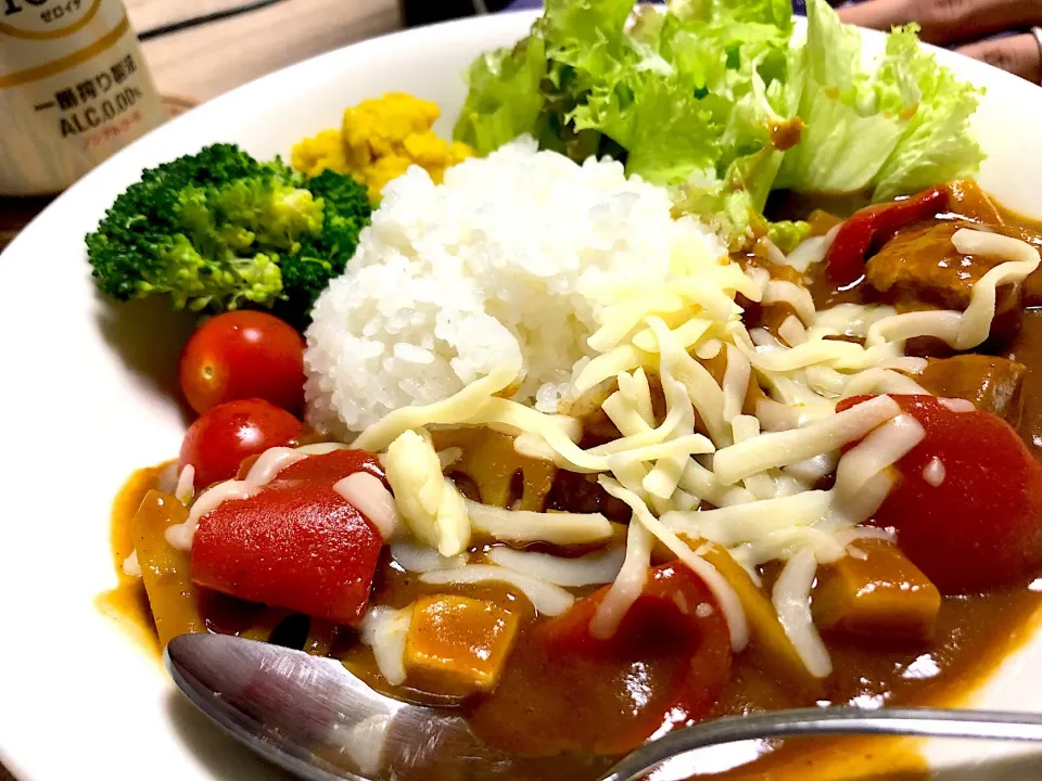 カレーだよ。洗い物サボりたいからワンプレートだょ(*⁰▿⁰*)|inoさん