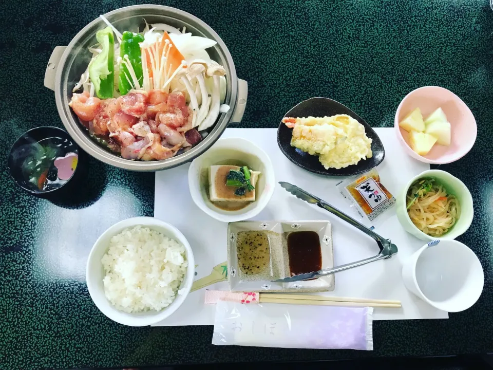 Snapdishの料理写真:雞肉陶板燒定食|Orangeさん