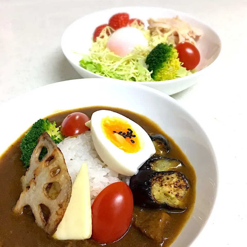 牛すじカレー野菜添え|Kiyomiさん