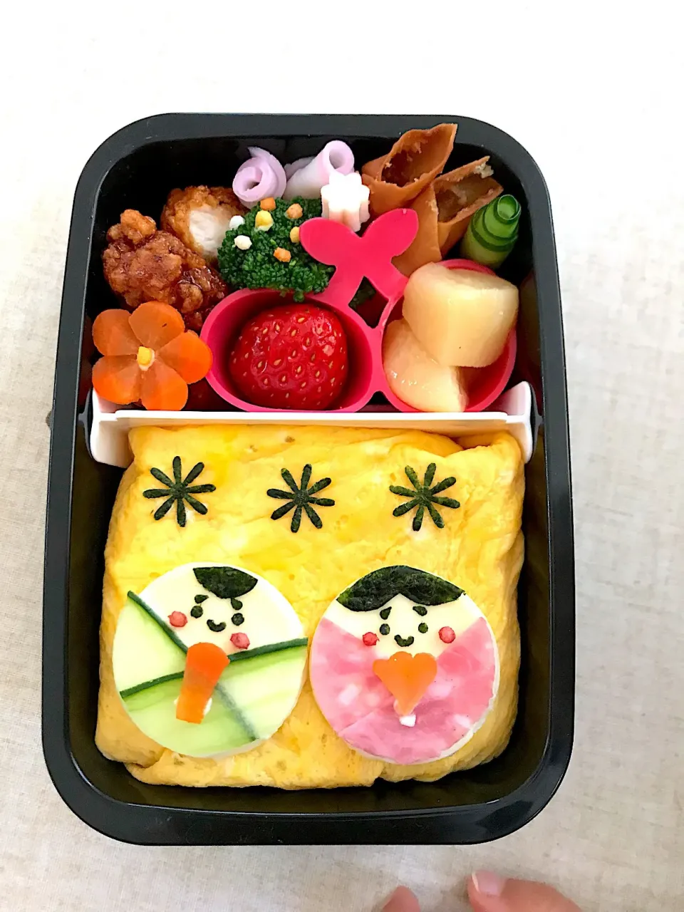 Snapdishの料理写真:ひな祭り🎎保育所弁当|みーさん