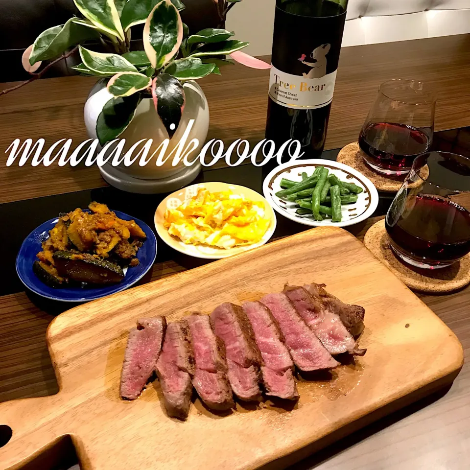 宮崎牛ヒレステーキ🐮🍷|マイコさん