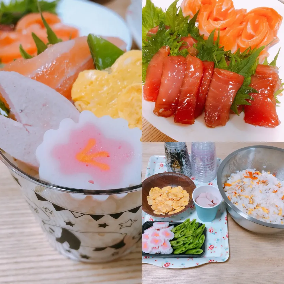 Snapdishの料理写真:ちらし寿司パフェ🎎|Kirarihahaさん