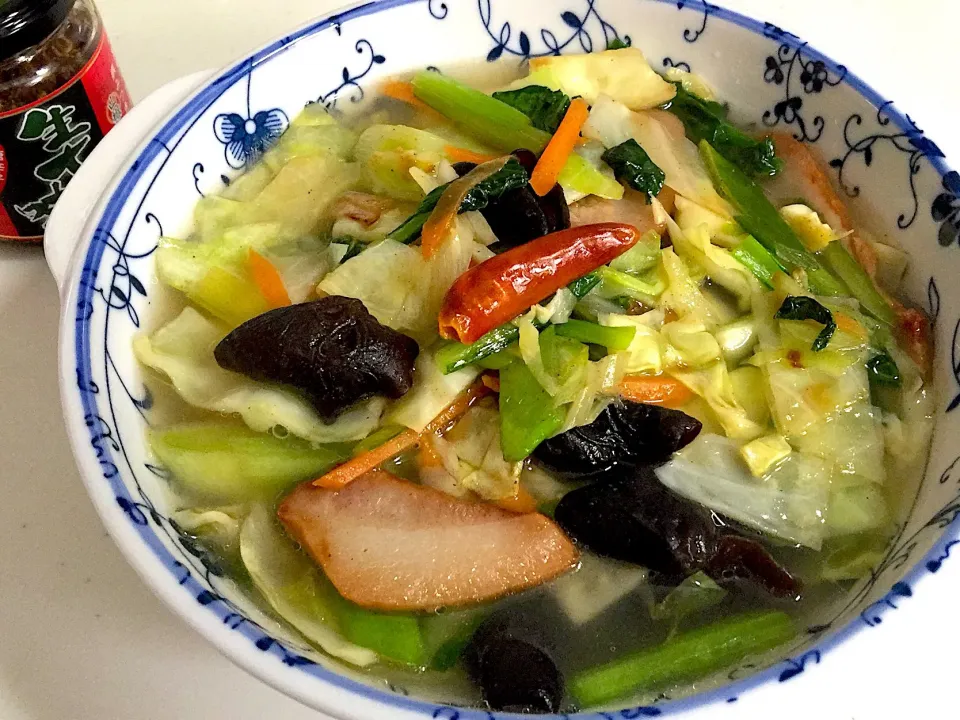 #休日のお昼#野菜ラーメン#簡単料理|Salarinさん