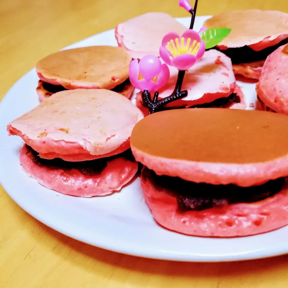 雛祭り＊ホットケーキミックスで桜どら焼き|yuika☆さん