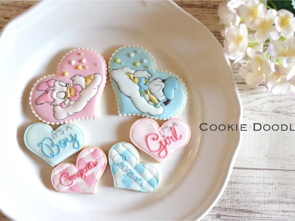 Cookies for baby shower|Cookie Doodlesさん