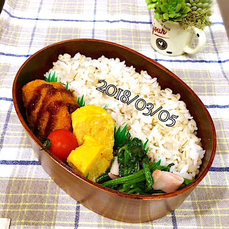 Snapdishの料理写真:2018/03/05❤︎今日のお弁当🍱|makkkkkoさん