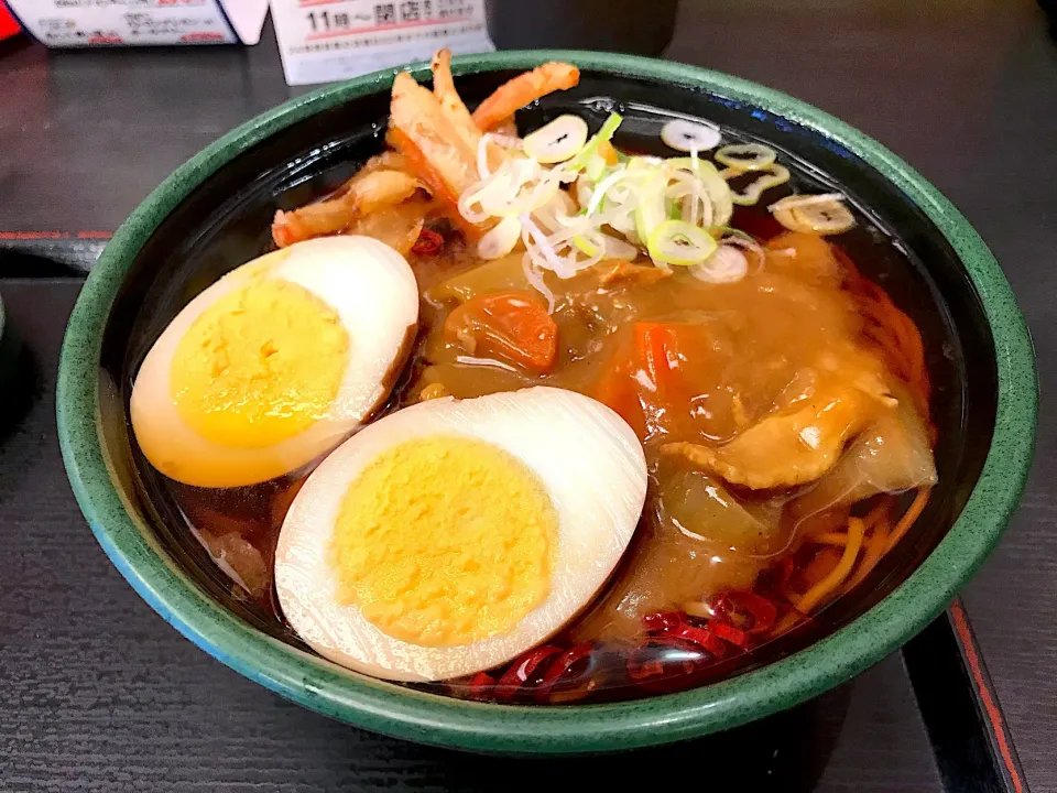 朝そば玉子にクーポンでカレールー|マハロ菊池さん