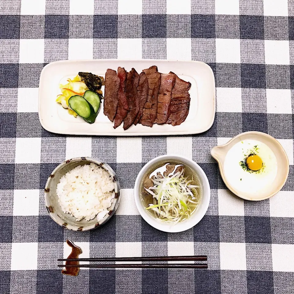 おうち牛タン定食🙈💕|omoさん