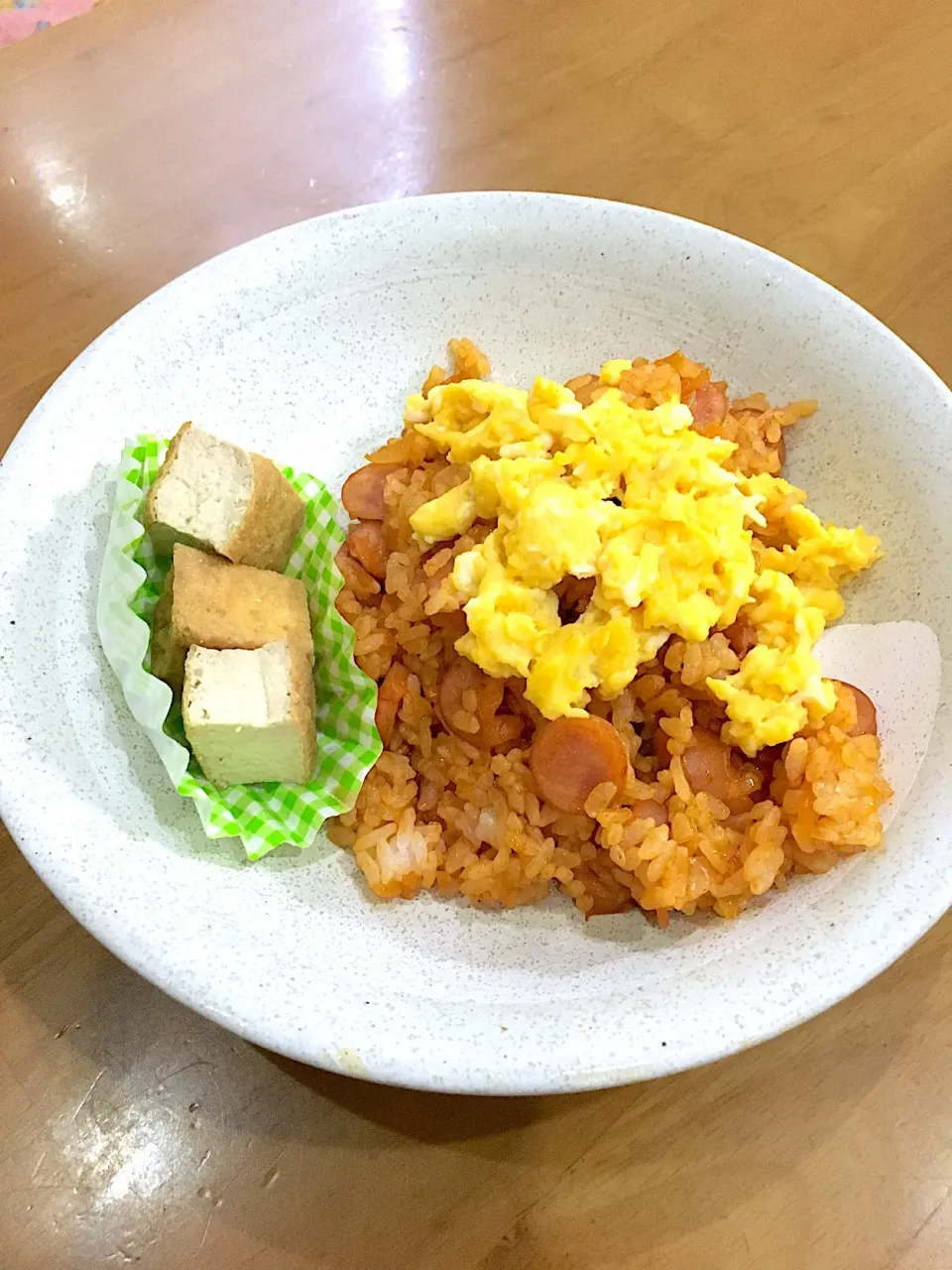 2018/3/5高二長女テストプレートランチ(サラダは冷蔵庫🥗)|あくびママさん