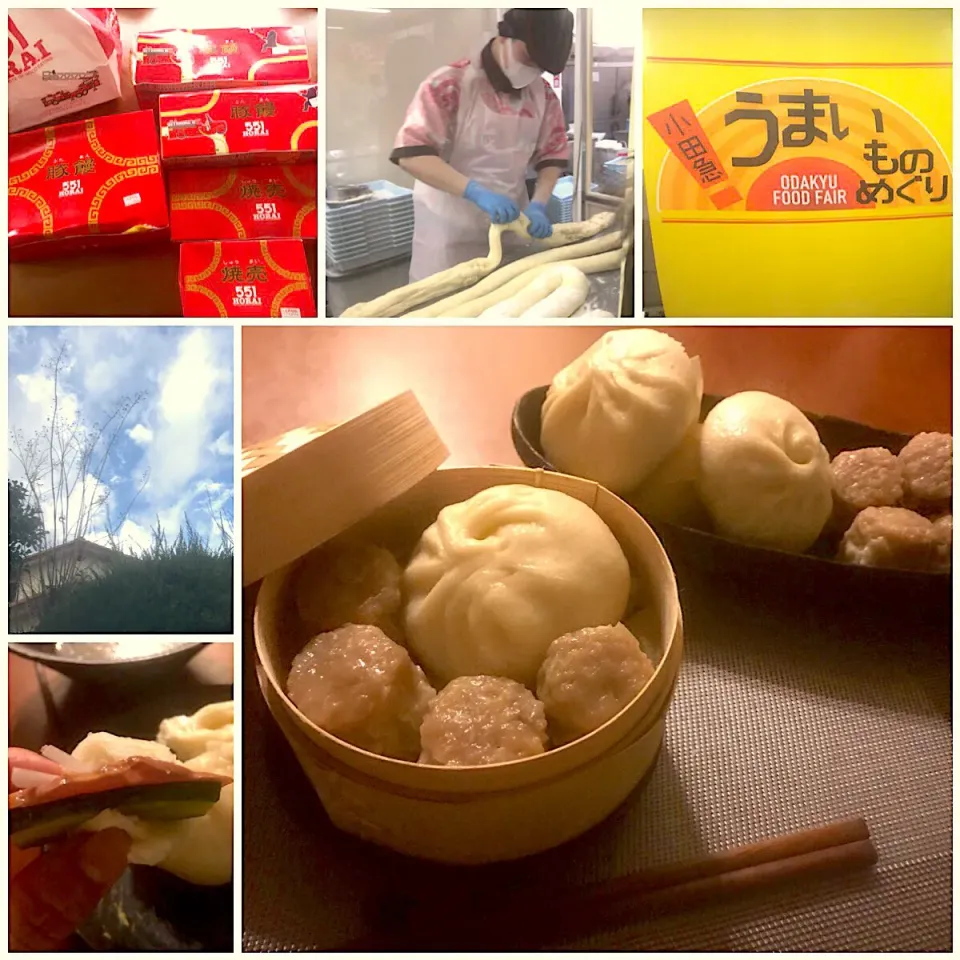 肉饅･燒賣♨️Steamed meat dumpling&Meat bun<551蓬莱 肉まん&焼売>|🌈Ami🍻さん