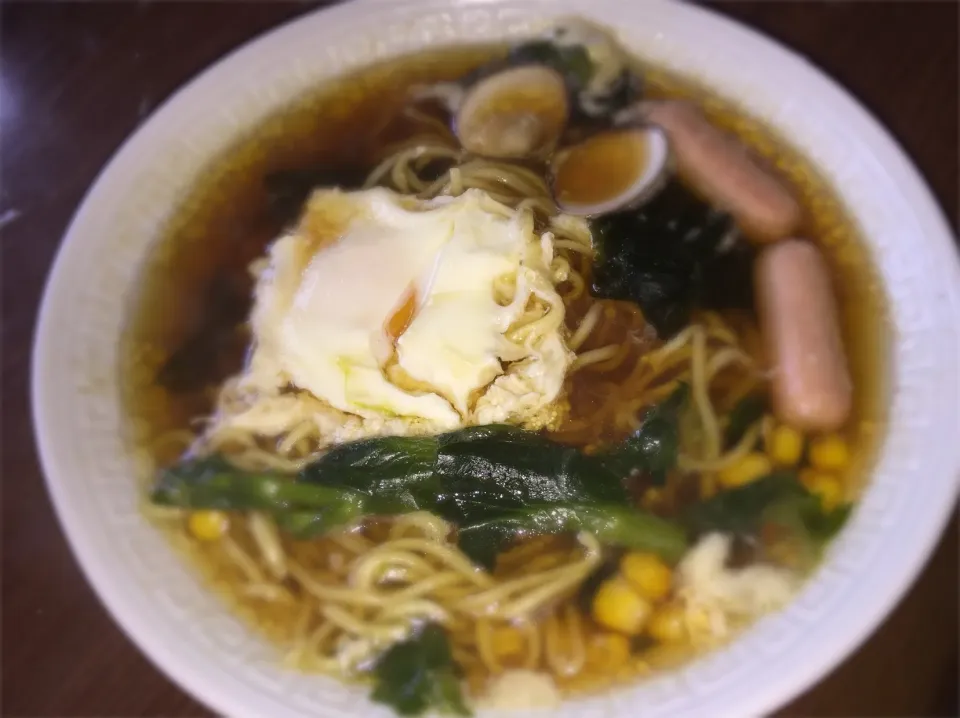 お吸い物リメイク！！！
日清ラ王 醤油ラーメン|まるちゃんさん