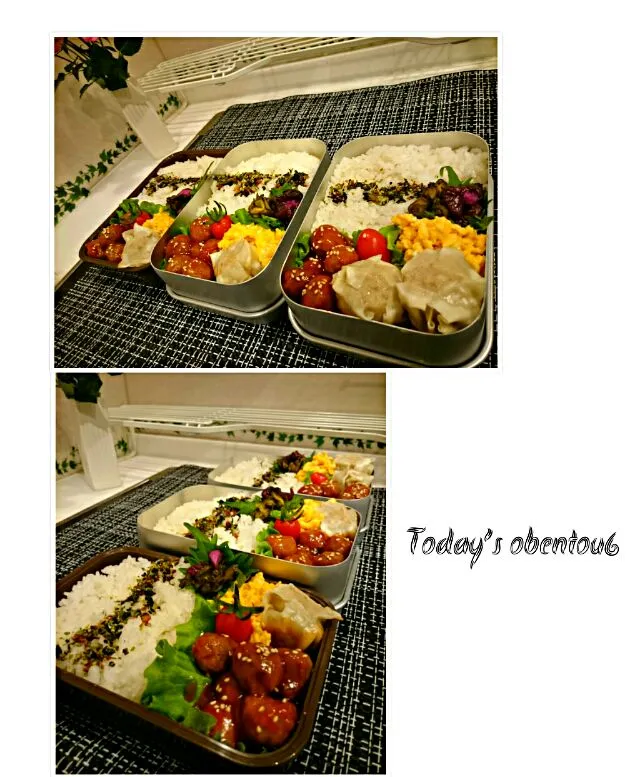 #我が家の働く男弁当
今日のパパ&息子のobentou🍱🍴|kimi=kimi🌼Kitchenさん