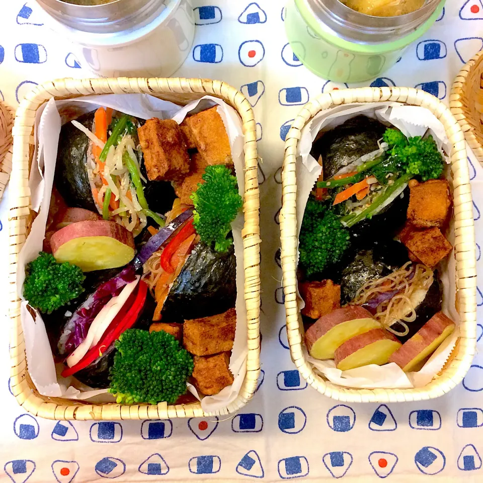 Snapdishの料理写真:#vegan  #グルテンフリー  #シュガーフリー  #vegan弁当  #パッカンおにぎり  #網代弁当|makiko_aさん