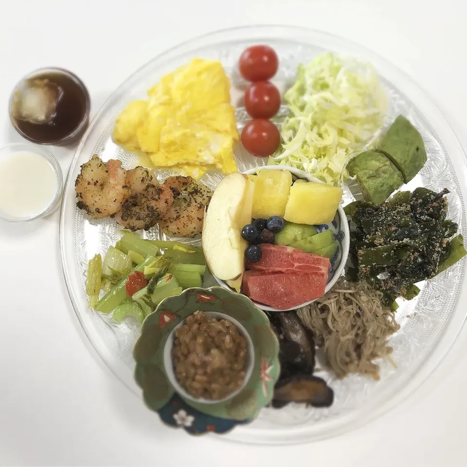 Snapdishの料理写真:2018年3月6日の「ドクターにしやま由美式時計周り食べダイエットプレート」の朝食を皆様にご紹介しますね‼︎|ドクターにしやま由美式時計回りダイエットプレートさん