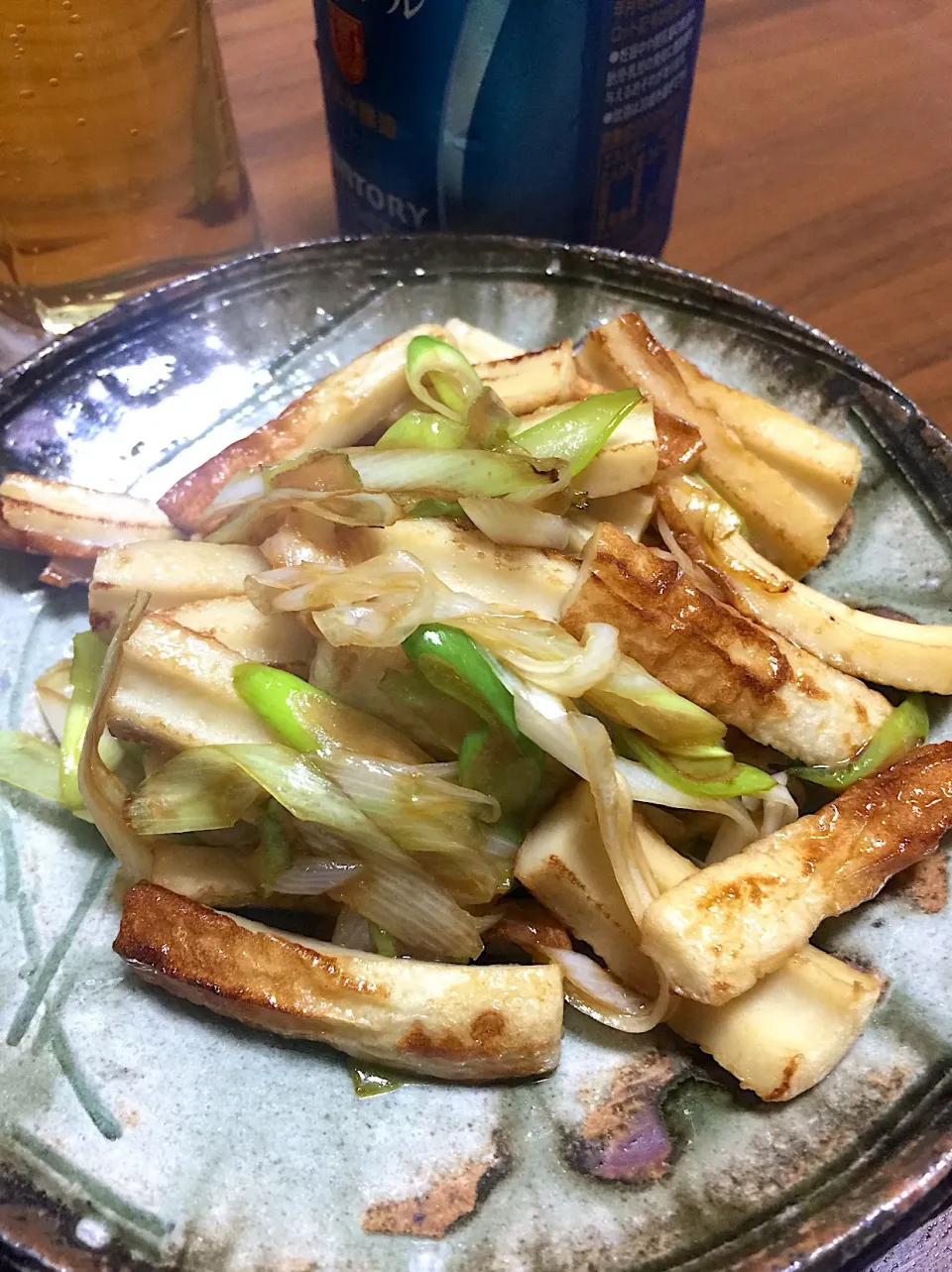 ネギと竹輪の醤油炒め🍺|ラックさん