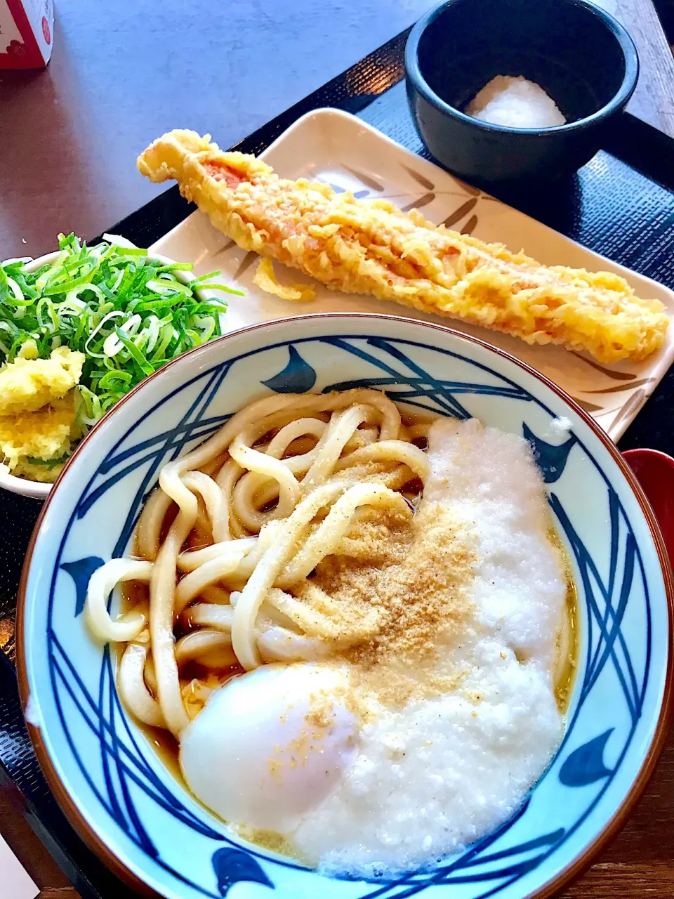 とろ玉うどん カニカマ天付き|yさん