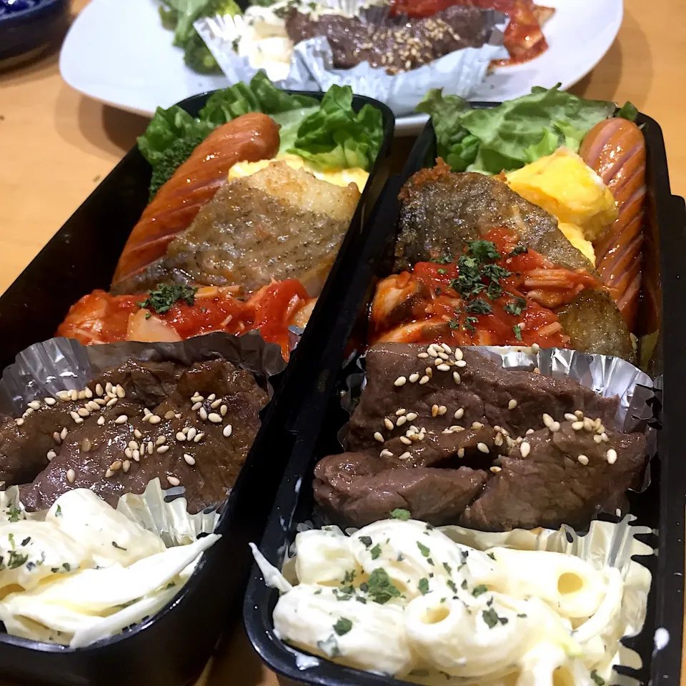 Snapdishの料理写真:今日の親父弁当！|沖縄「ピロピロ」ライフさん