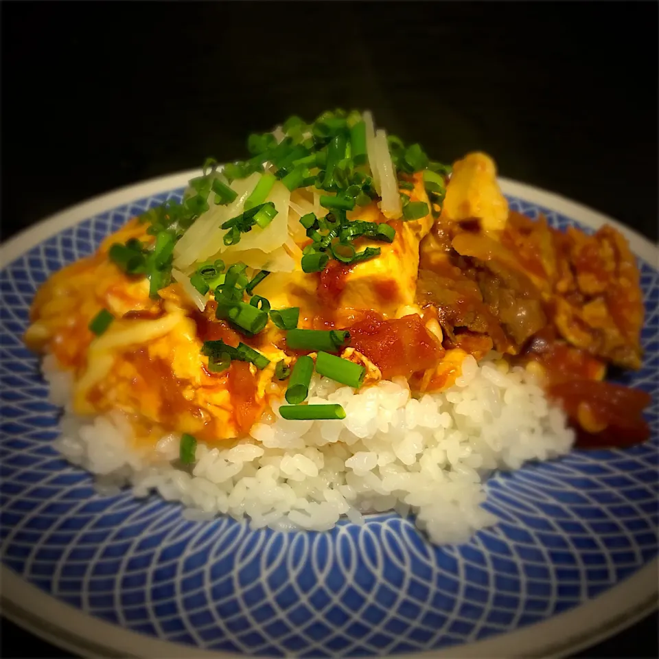 美也子さんの料理 洋風すき焼き丼・お味噌汁|佐野未起さん