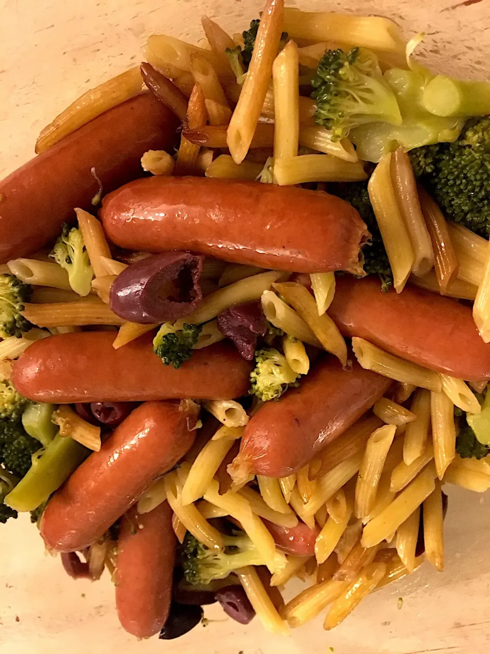 Broccolli olive sausage small penne|kayoさん