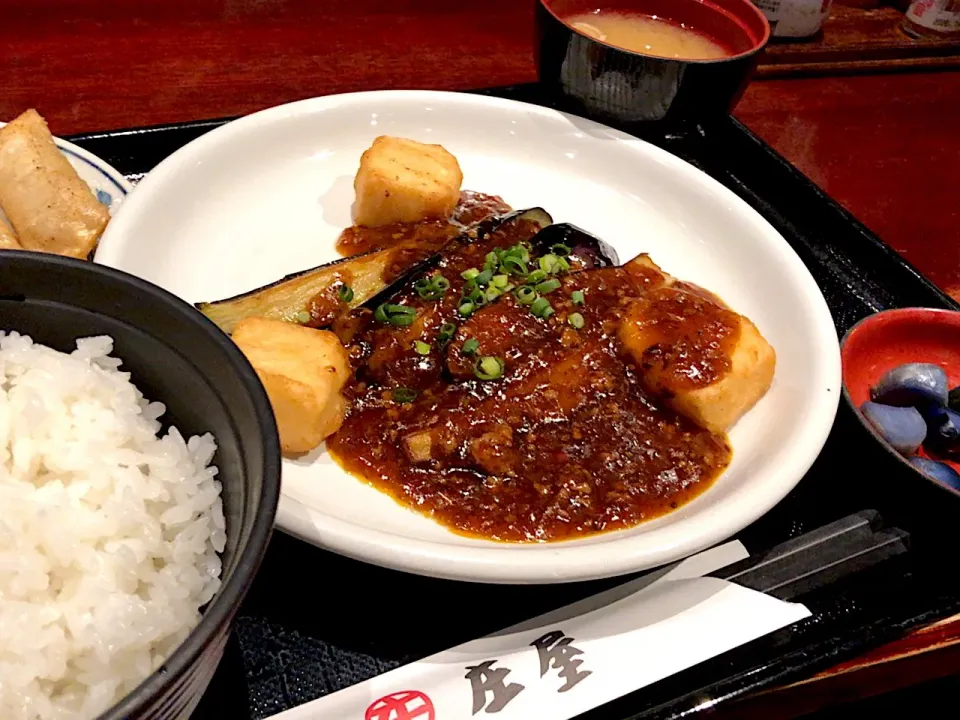 【日替定食】麻婆茄子豆腐を頂きました。|momongatomoさん