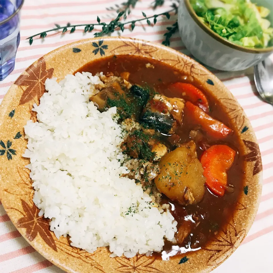 さば味噌煮カレー|なっさまーさん