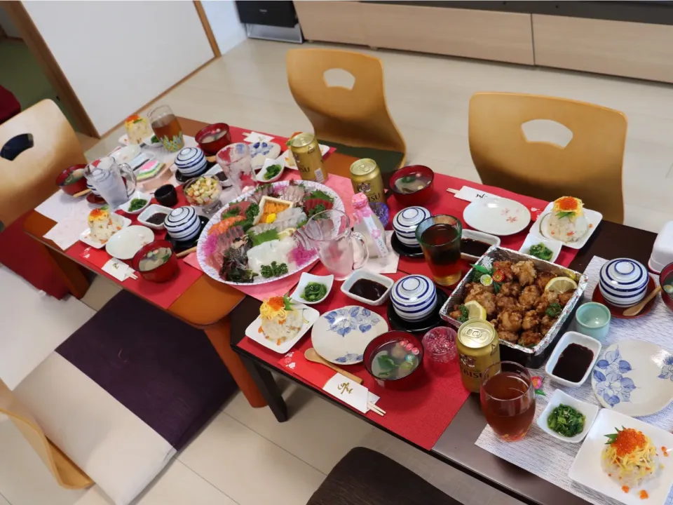 Snapdishの料理写真:ひな祭りパーティー(初節句)|Kasumiさん