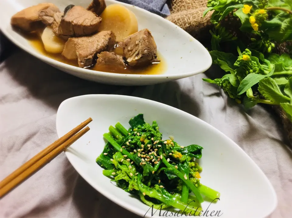 Simmered yellowtail with radish&boiled mustard|Masakiさん