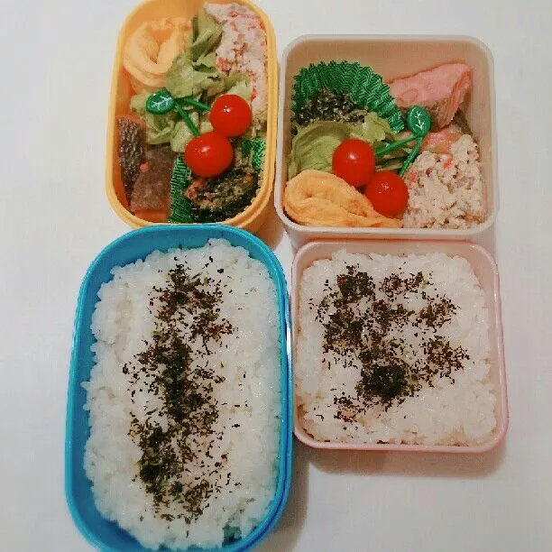 Snapdishの料理写真:3/8(木)の二人弁当🍱|ふみぃさん