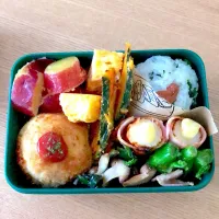 旦那さんのお弁当🍙😋|korochanさん