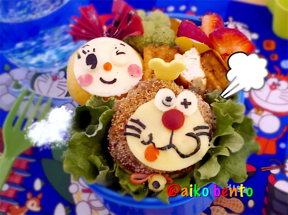 #キャラ弁  #ドラえもん弁当|大島愛子さん