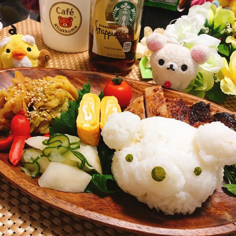 Snapdishの料理写真:シロクマさんワンプレート|かんきちさん