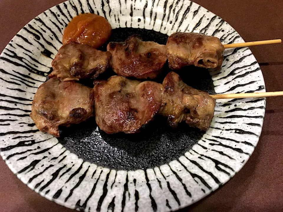 鶏ハツ串焼き|しのぶさん