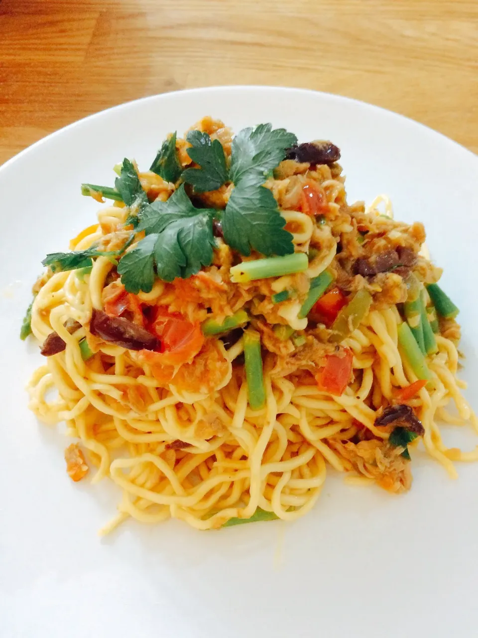 Spaghetti with Tuna and anchovies|Jessie Shareさん