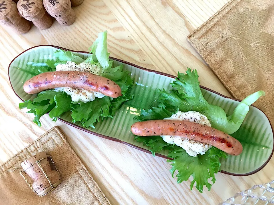 Ricotta Lettuce Sausage Wrap|Grammyさん