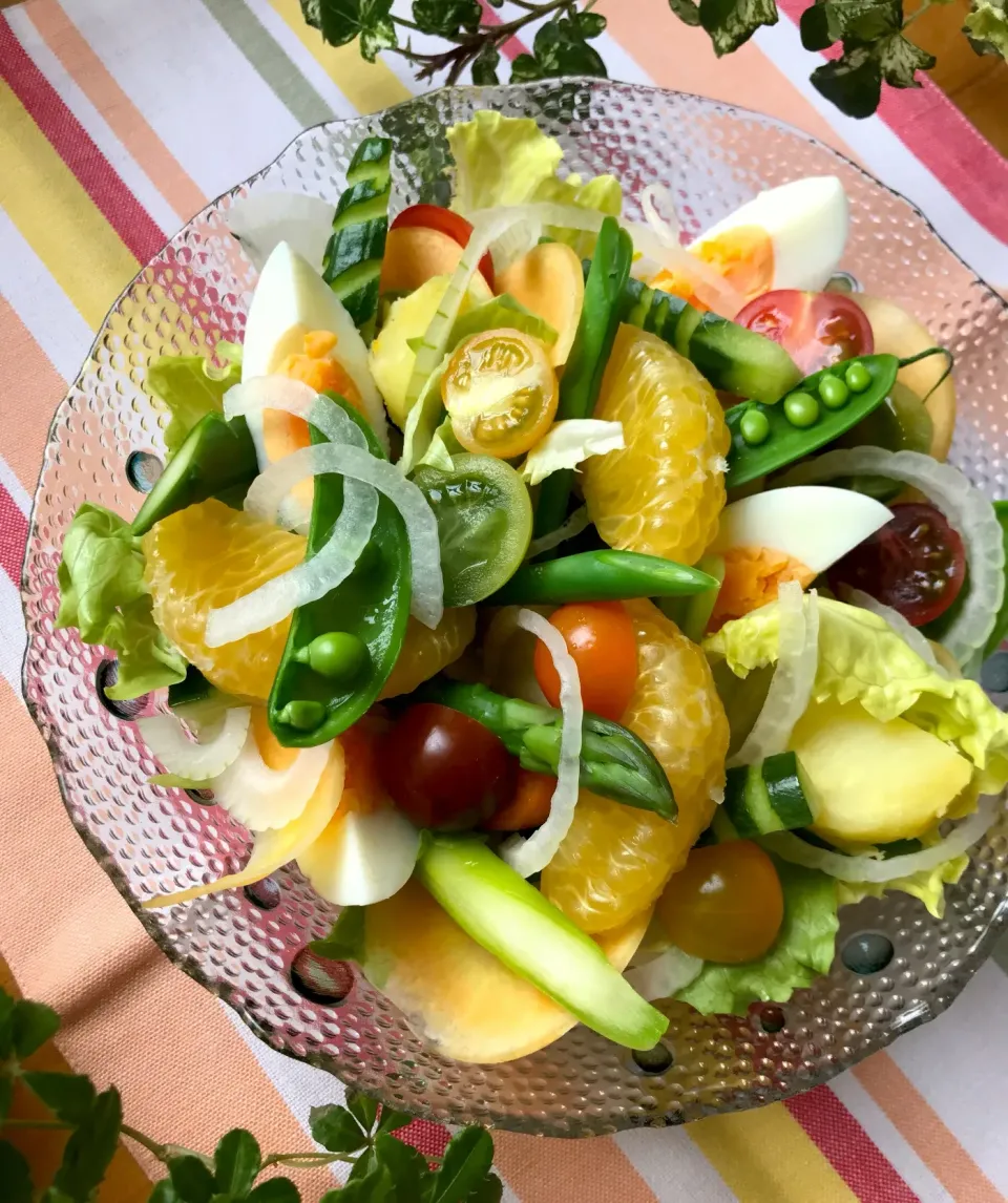 🥗日曜の朝は 春のガーデン風 サラダもりもり🍴|Hollyさん