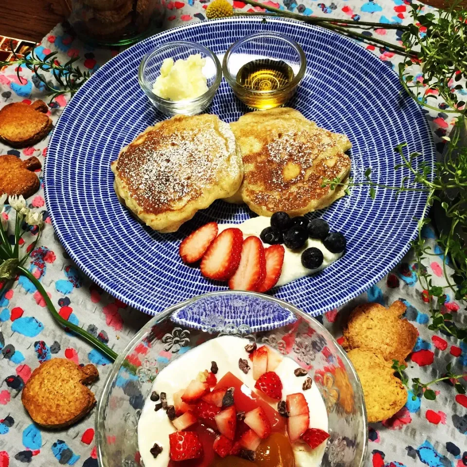 Snapdishの料理写真:天然酵母でパンケーキ🥞|中川 恵子さん