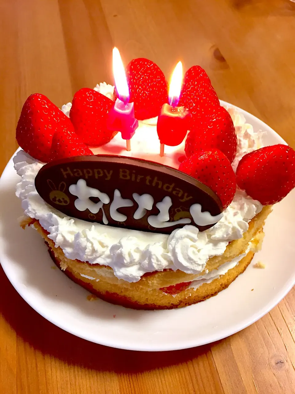 娘の手作りバースデーケーキ🎂✨😆💖|NOMU'S キッチン🍳さん