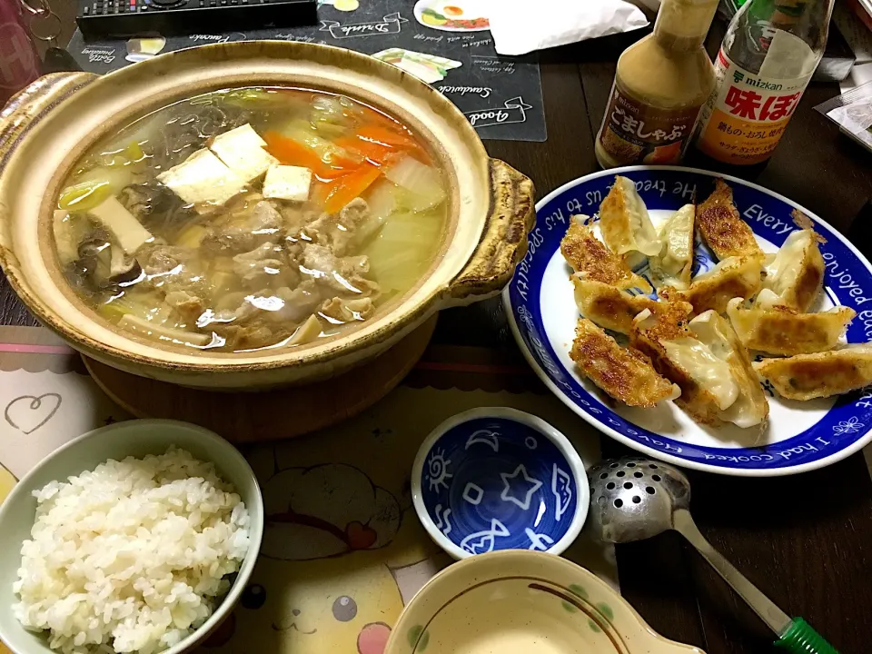 湯豆腐鍋、餃子(*^｡^*)|ライムさん