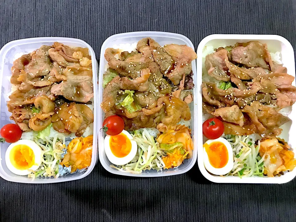 Snapdishの料理写真:ガッツリ焼肉弁当|mettiさん