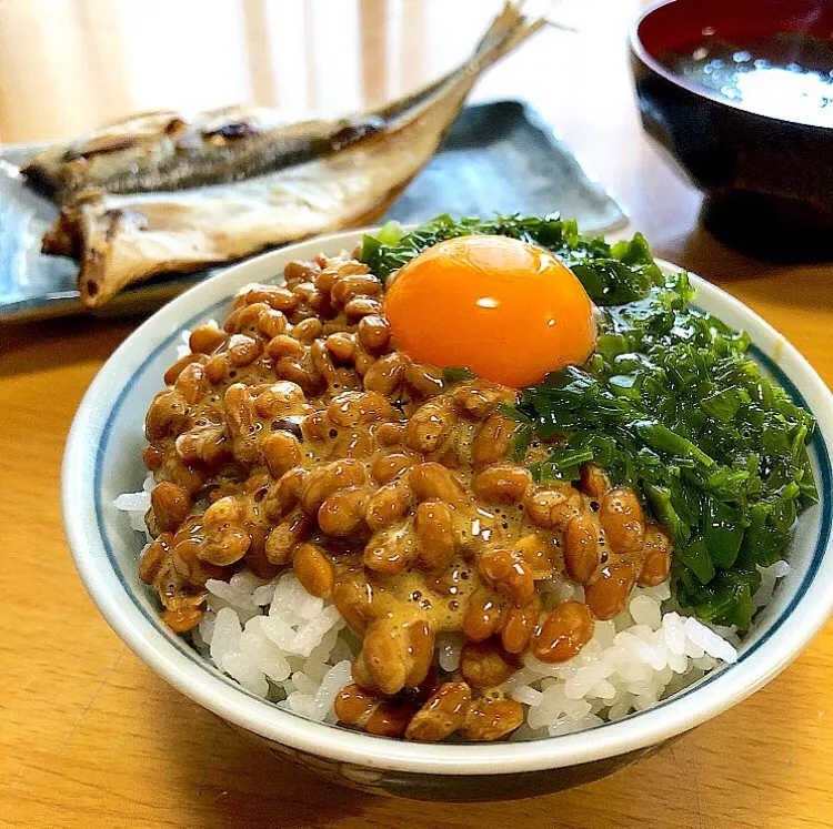 Snapdishの料理写真:めかぶ納豆TKG|ガク魁‼︎男飯さん