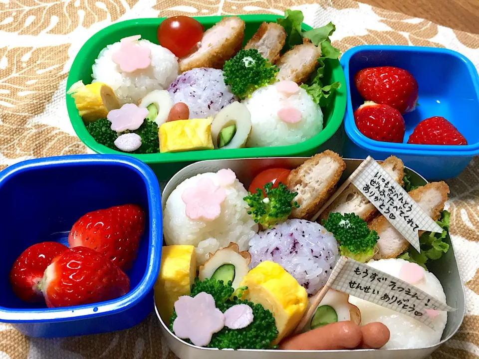 Snapdishの料理写真:幼稚園弁当2018.3.12|チョコンさん