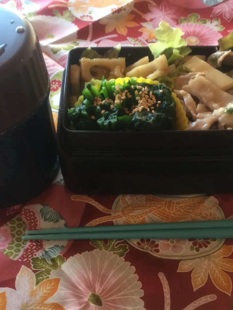 Snapdishの料理写真:パパのお弁当🤗
今日ゎ彩りナイお弁当になっちゃった(^^;;💦|nikochanさん