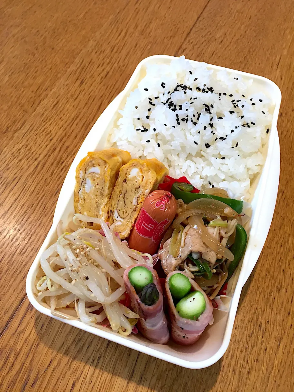 高校生息子の弁当  豚とえのきのマヨしょうが焼き|まつださんさん