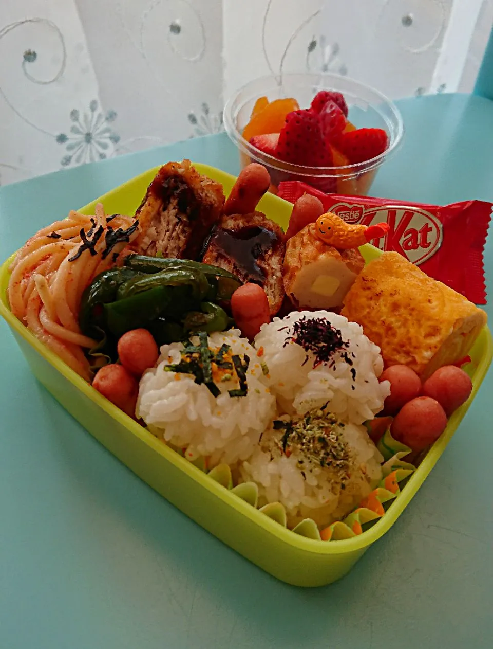 ムスメお弁当🍱    受験だけにカツは必須👊|高野裕子さん