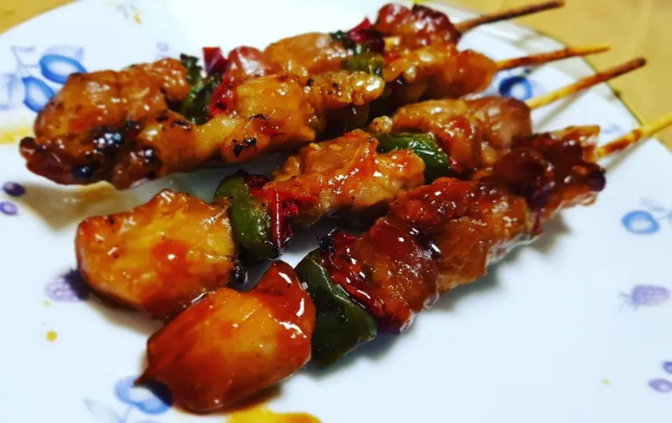 grilled chicken skewers|steven z.y.さん