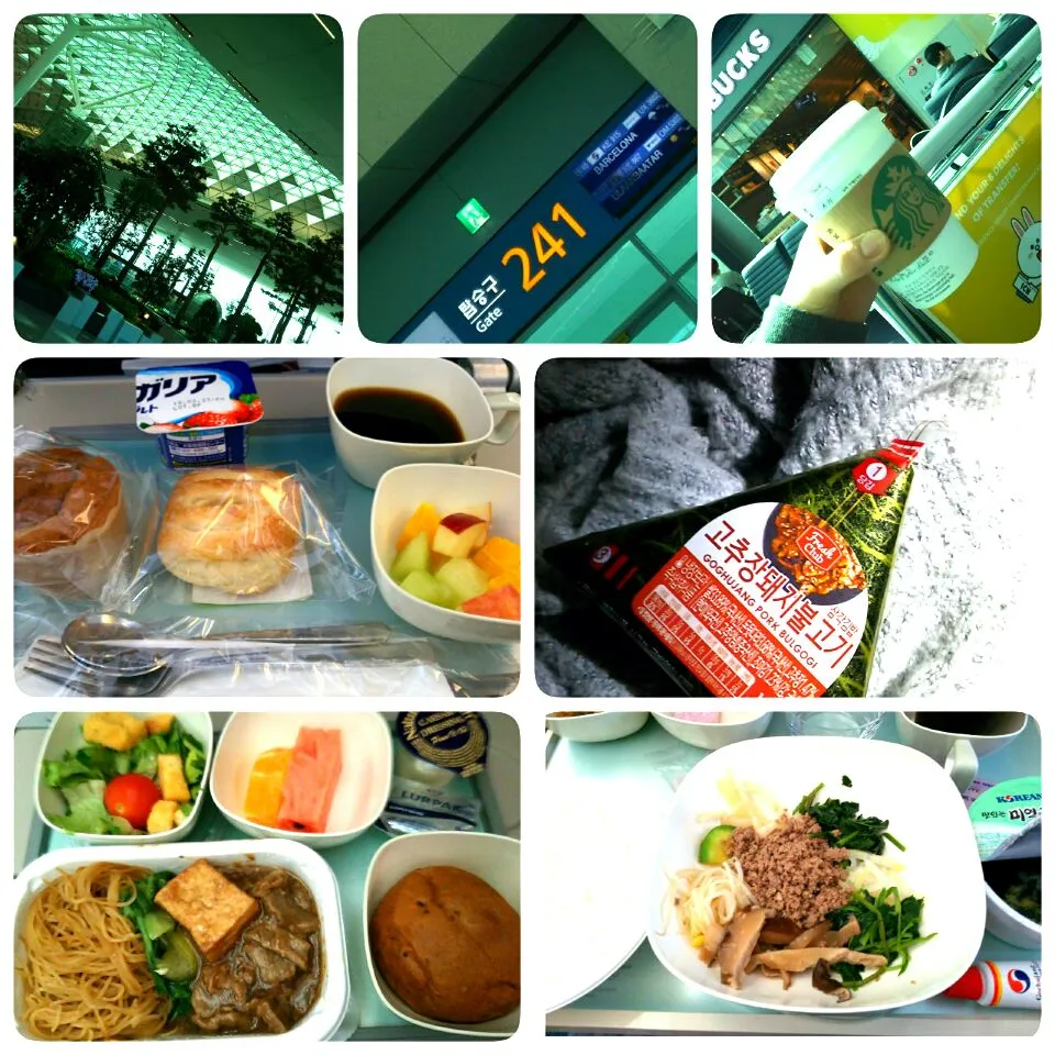 ☆スペイン旅行☆  大韓航空 機内食|hamamaさん