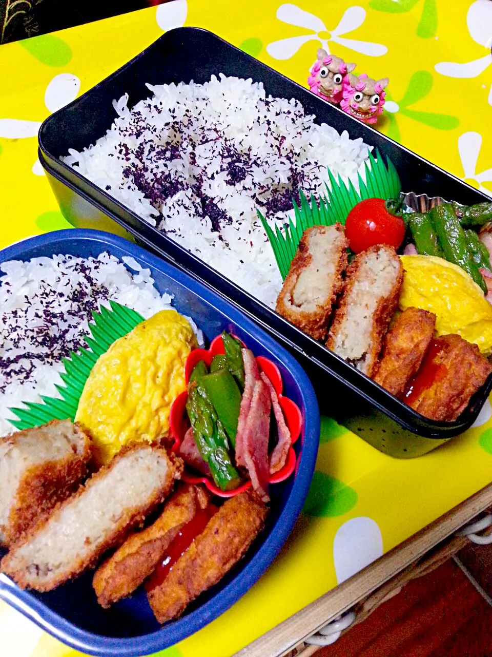 夫の弁当、娘の弁当|みどりさん