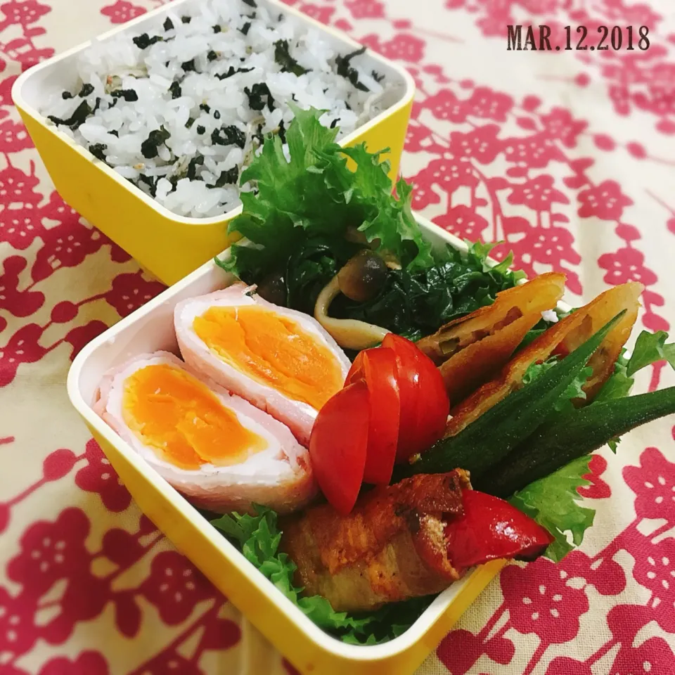 雑魚#わかめご飯  #弁当  #お弁当  #混ぜ・炊き込みご飯/お粥|momo31omomさん